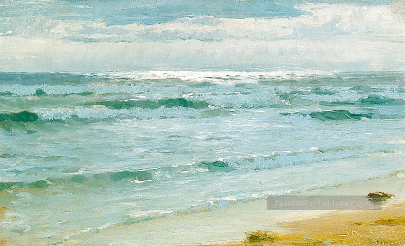 Mar dans Skagen paysage marin Peder Severin Kroyer Peintures à l'huile
